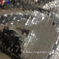 New Design Stretch Silver Mesh Fabric With Sequin